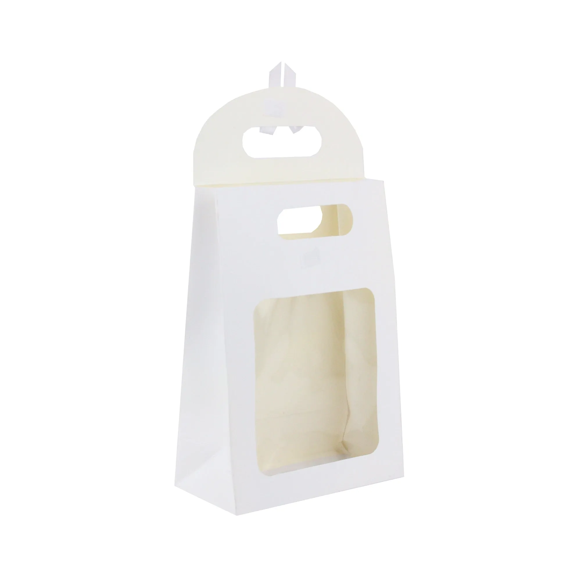 Kraft Gift Box Bags with Bow & Handle - Pack of 12 (Sizes Available)