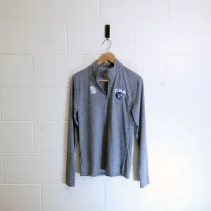 L2 Reclaim 1/4 zip heathered grey/blue