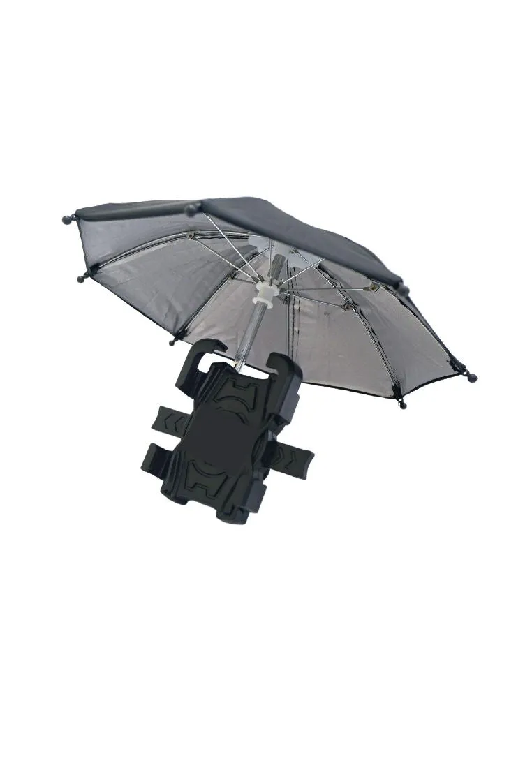 Landmark Motorcycle Mobile Phone Holder with Mini Umbrella