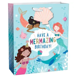 Large Mermaid Gift Bag, 1 Count