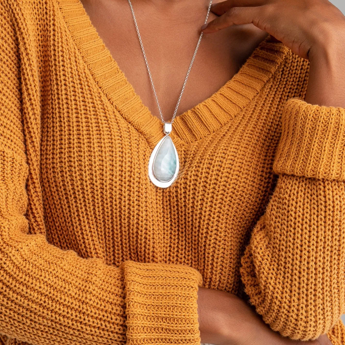 Larimar Pendant CLOUD L