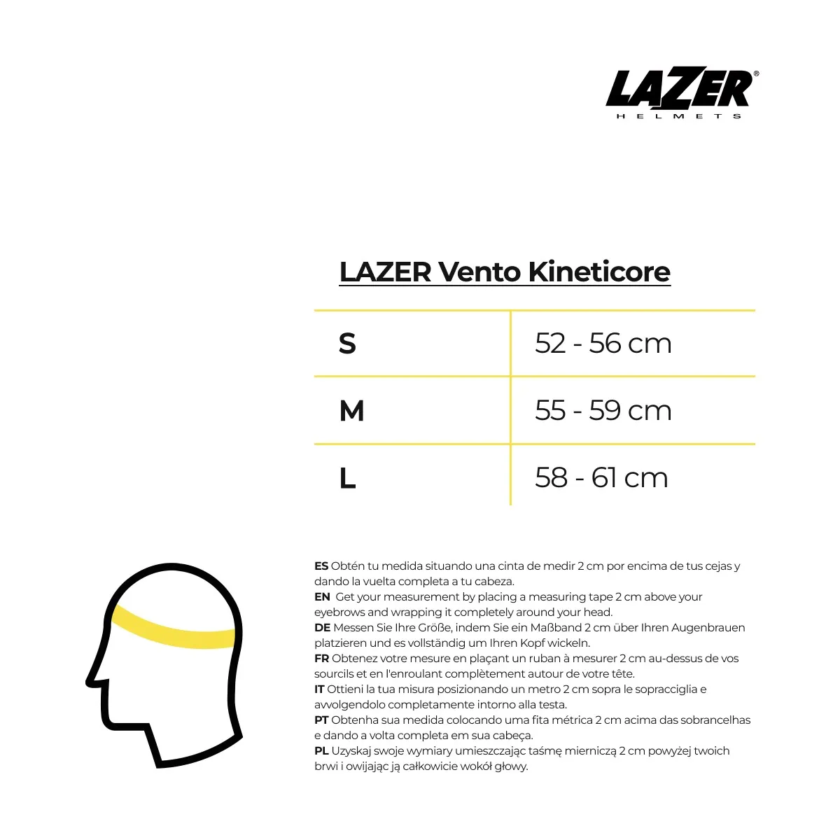 Lazer Vento KinetiCore Helmet Matt White