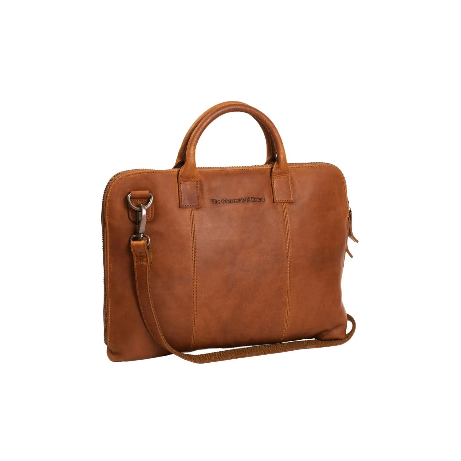 Leather Laptop Bag - The Chesterfield Brand Harvey Cognac