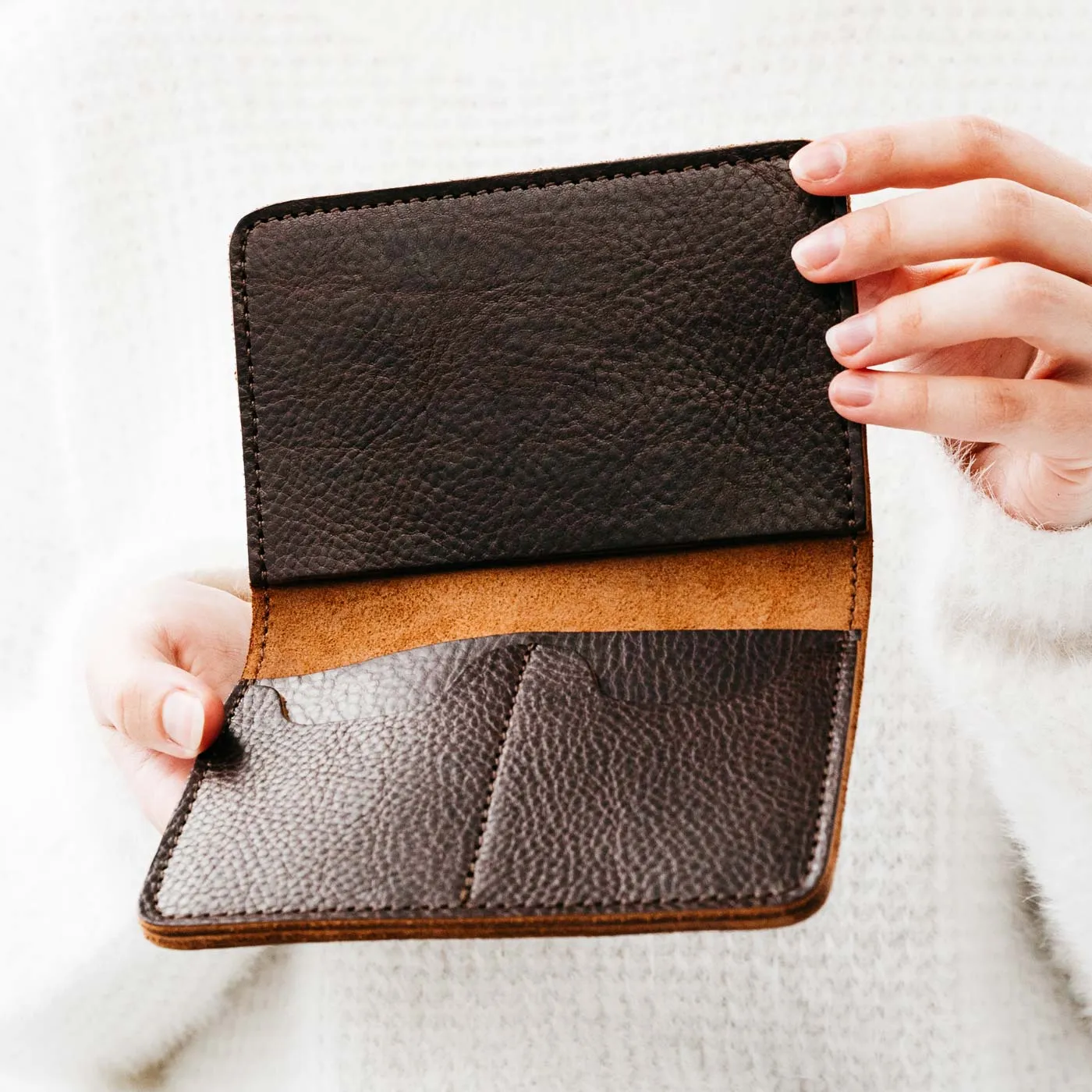 Leather Modern Passport Holder