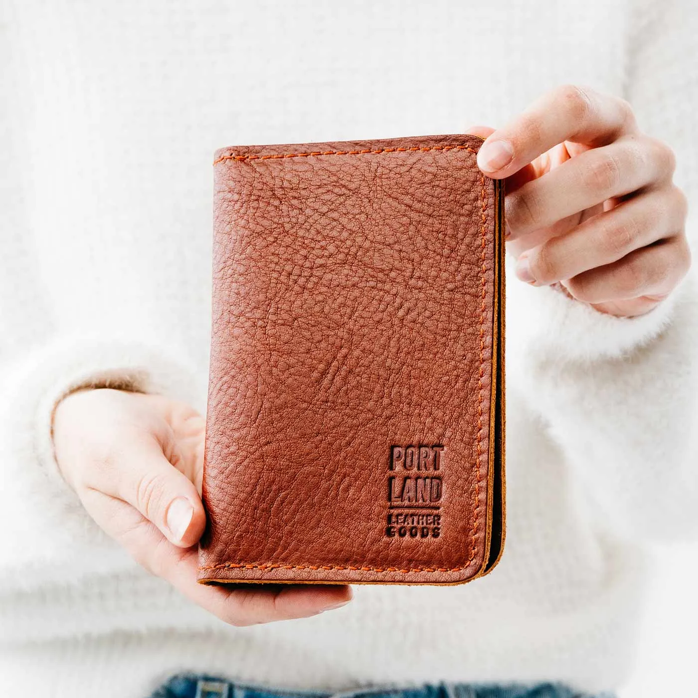 Leather Modern Passport Holder