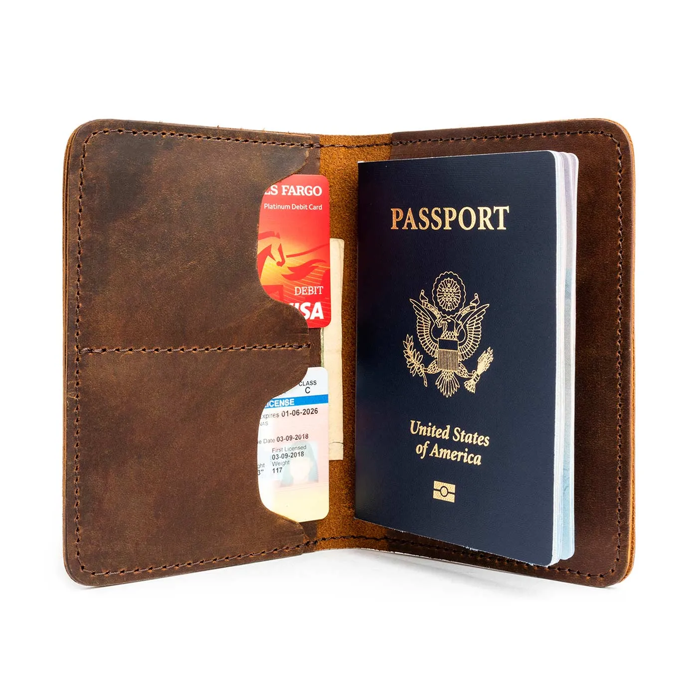 Leather Modern Passport Holder