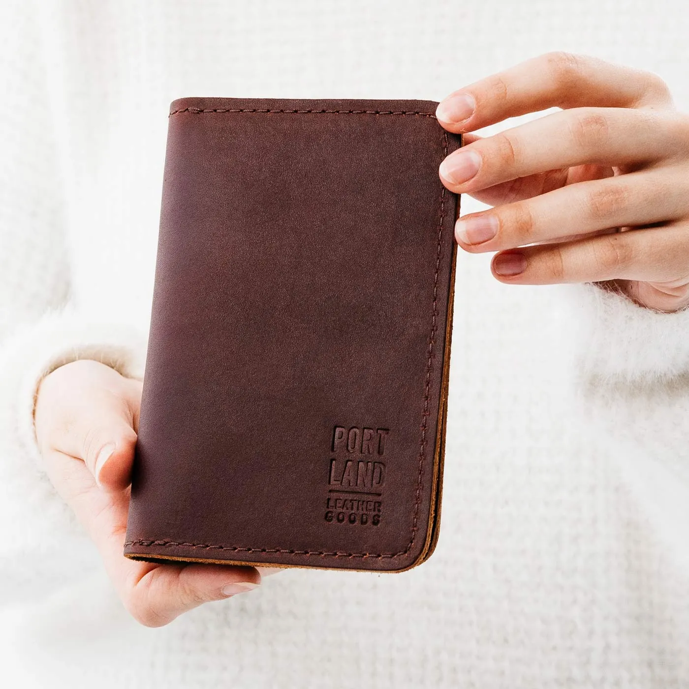 Leather Modern Passport Holder