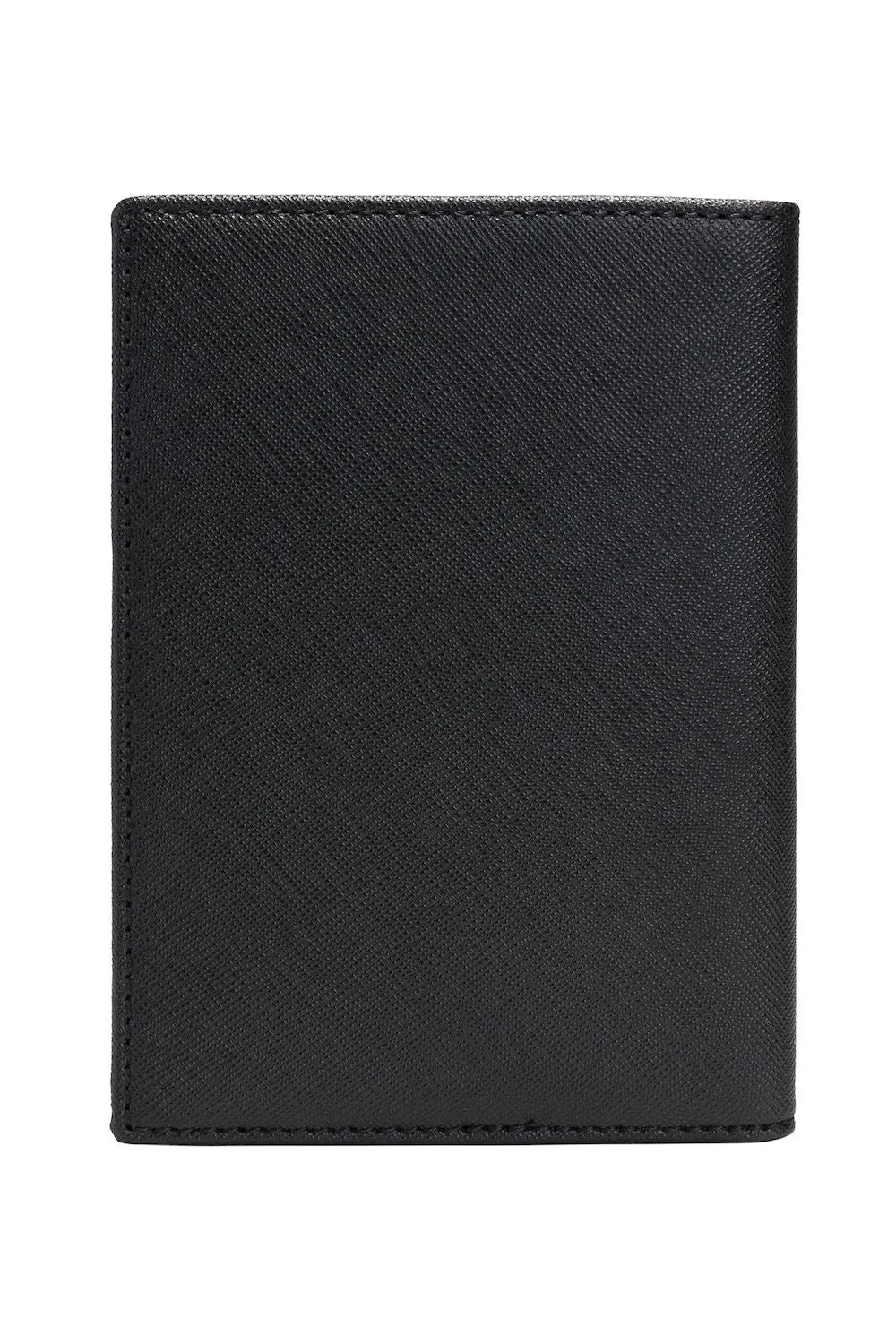 Leather Passport Holder Black