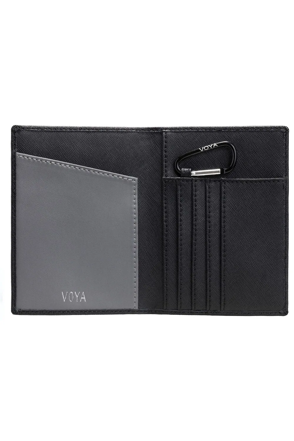 Leather Passport Holder Black