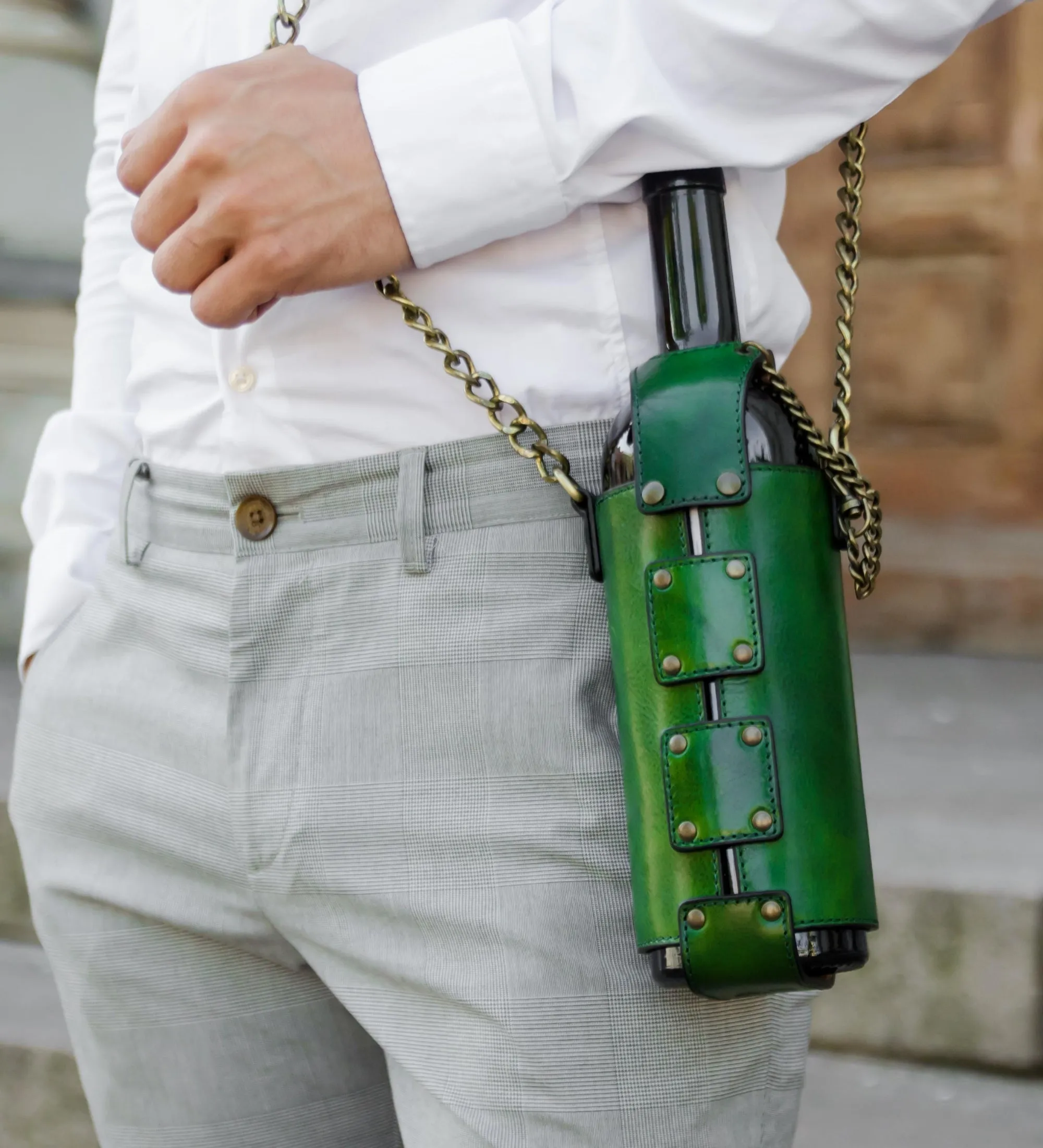 Leather Wine Tote - Saving Grapes