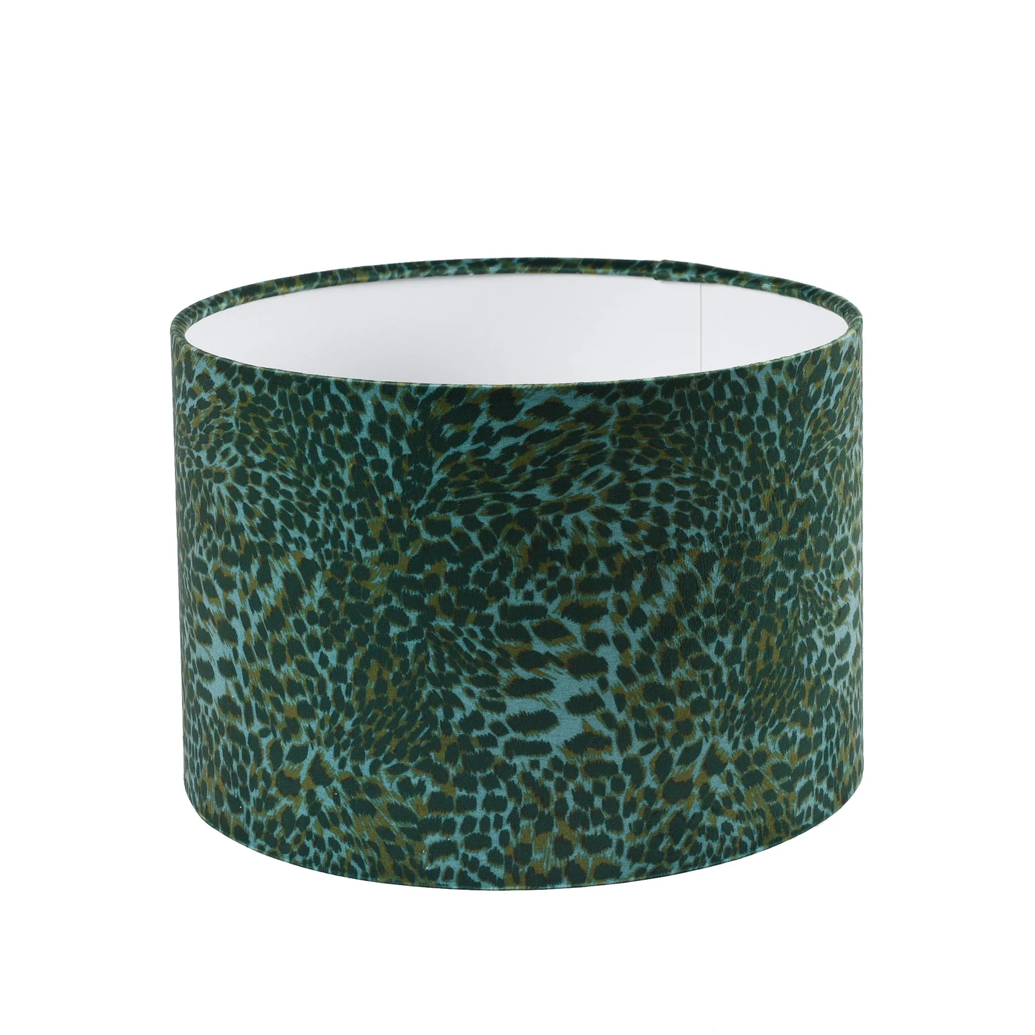 Leopard Drum Lampshade - Green - Various Sizes