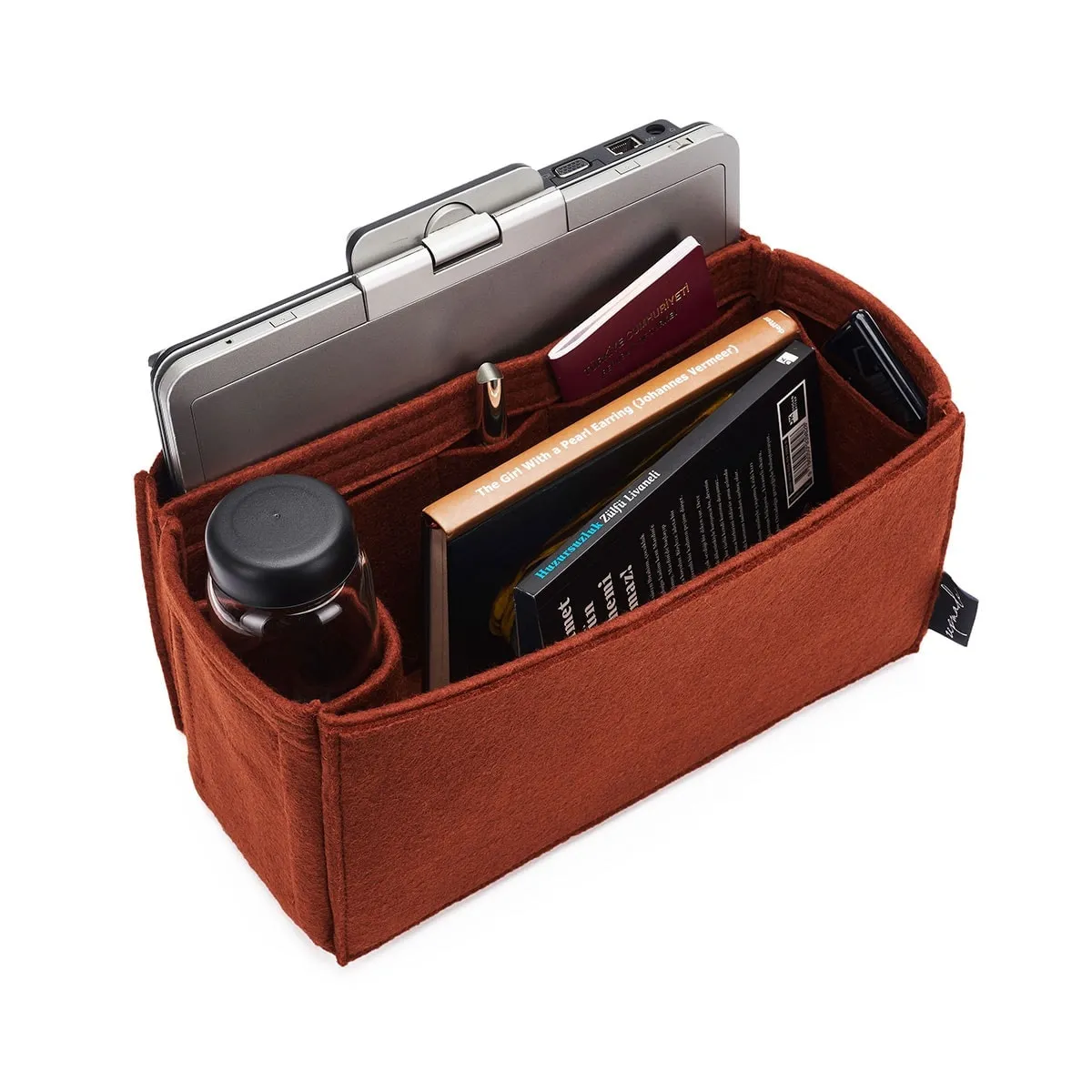 Louis Vuitton Iéna MM Purse Organizer Insert, Bag Organizer with Laptop Compartment and Pen Holder