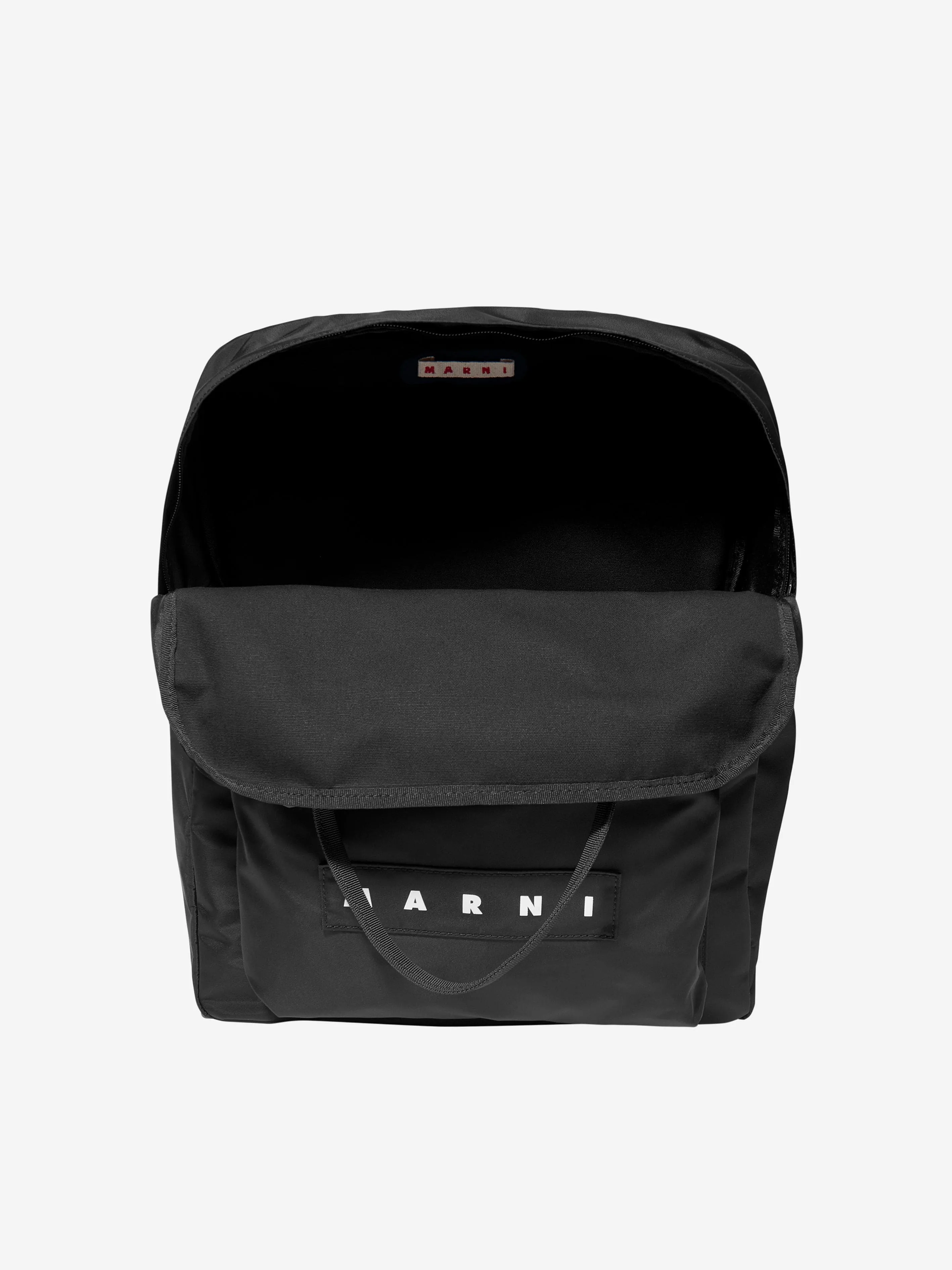 MARNI Kids Logo Backpack in Black (40cm)