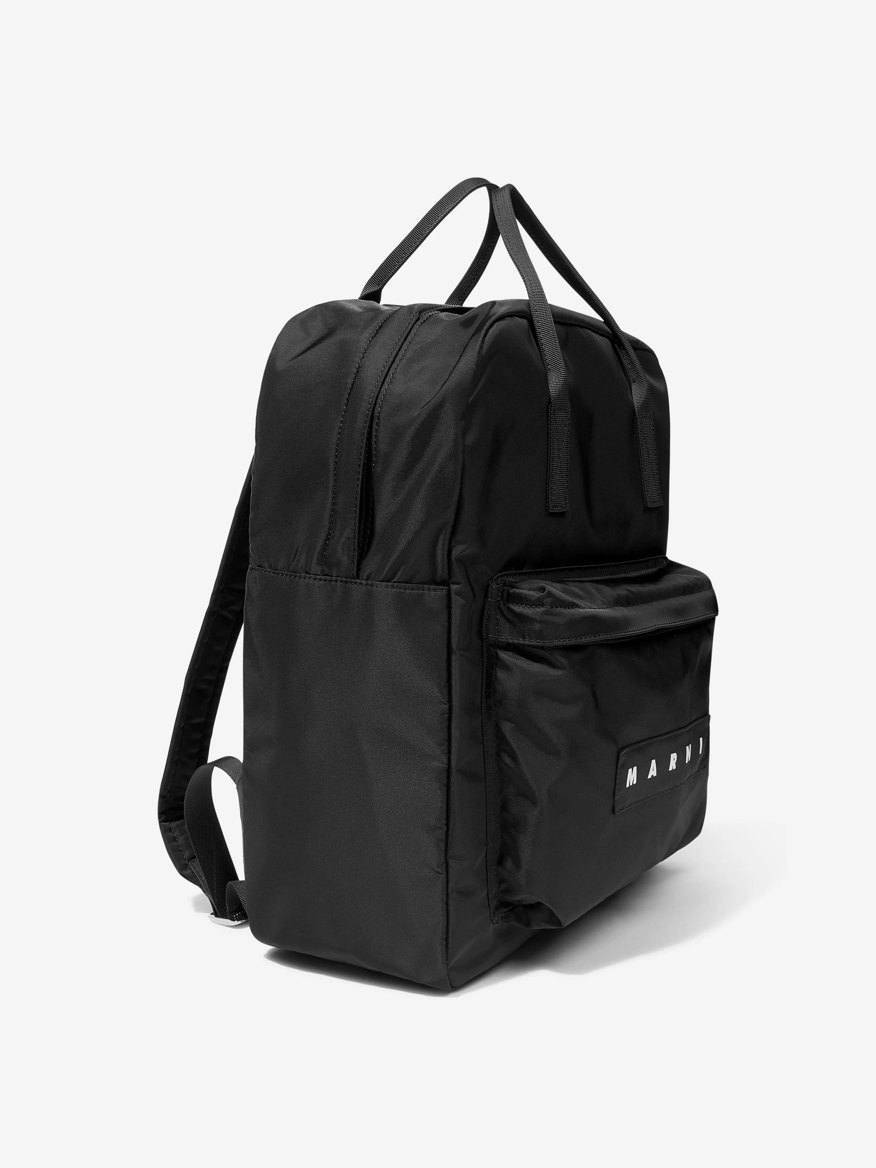 MARNI Kids Logo Backpack in Black (40cm)