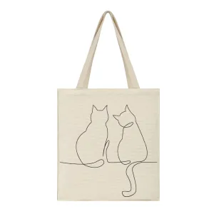 MILO CAT TOTE BAG - CREAM