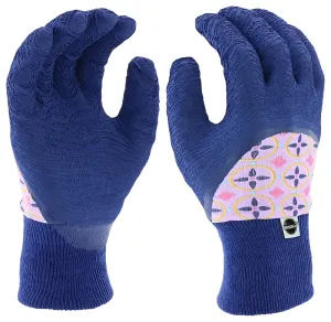 Miracle-Gro MG20802-W-ML Jersey Garden Gloves, Women's, M/L, Knit Cuff, Foam Latex Coating, Latex Glove, Assorted :PR: QUANTITY: 1