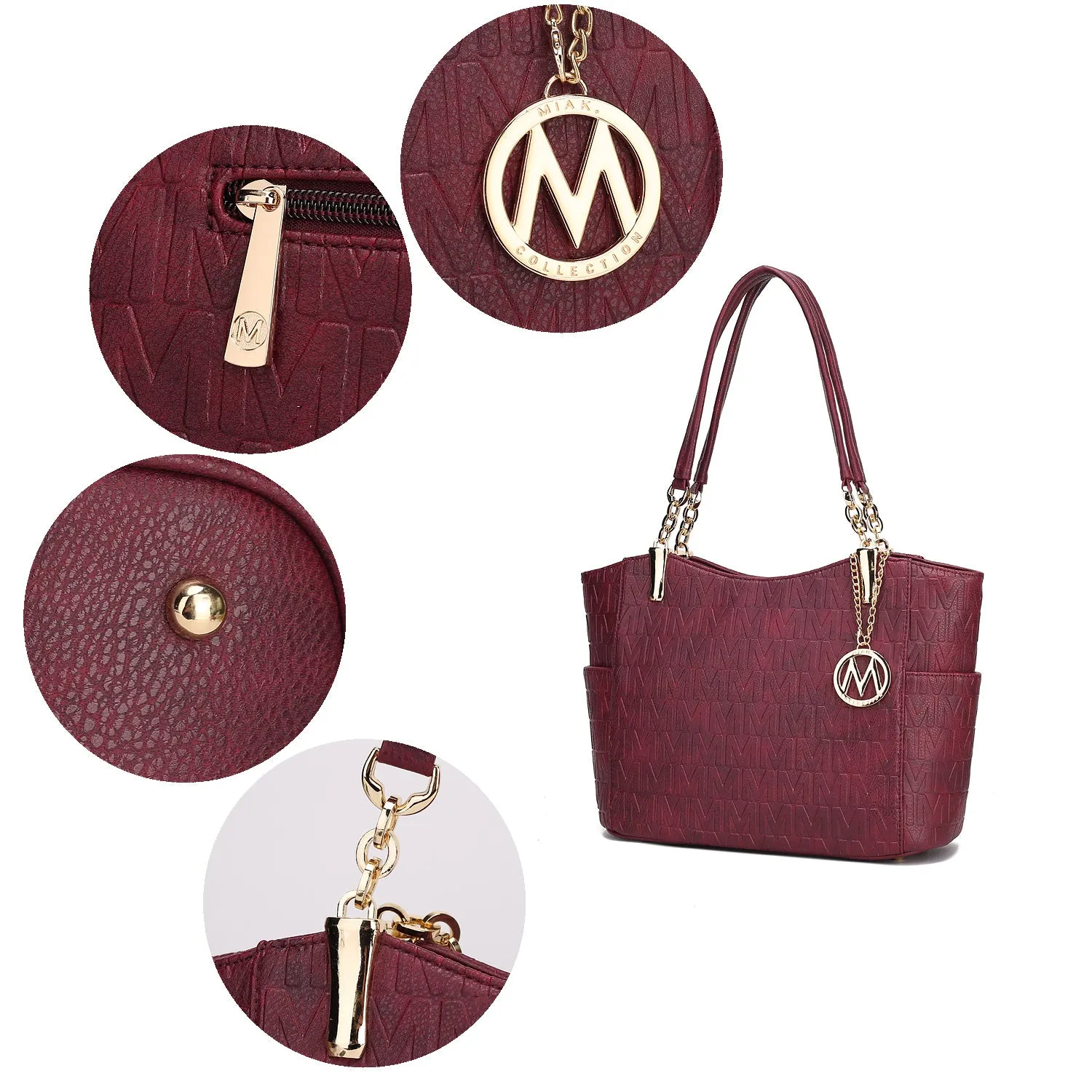 MKF Collection Allison Tote Handbag & Wallet by Mia k