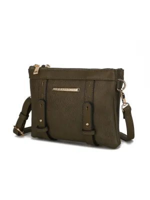 MKF Collection Elsie Multi Compartment Crossbody Bag by Mia k