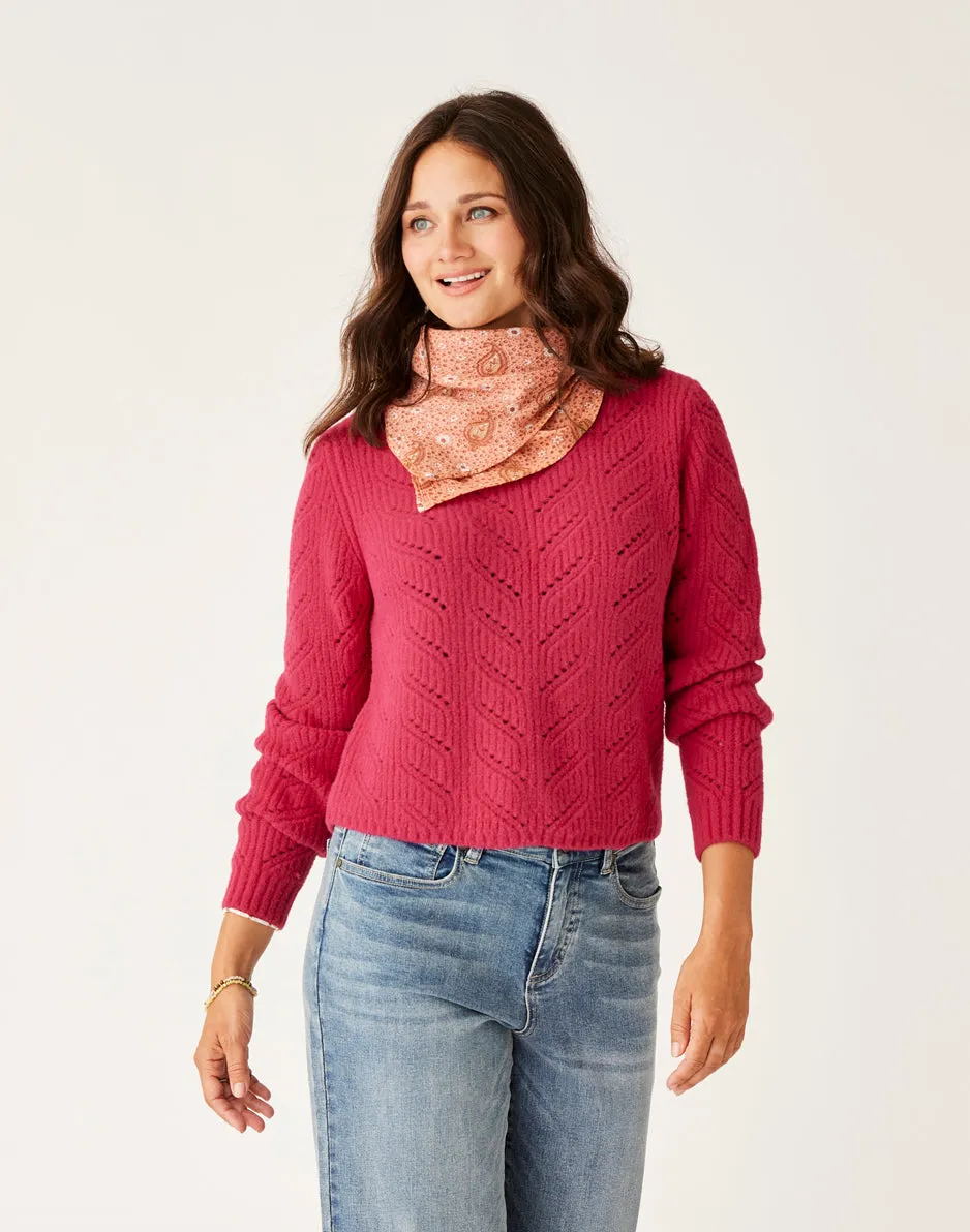 Monroe Sweater: Raspberry