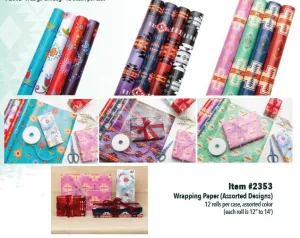 Native Print Gift Wrapping Paper