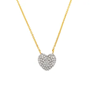 Nava Zahavi Yellow Gold Diamonds Be My Valentine Necklace