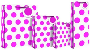 Neon Pink Gift Bag - Medium size 21 x 10 x 25cm