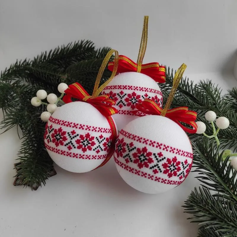 New Year ornament in Ukrainian style