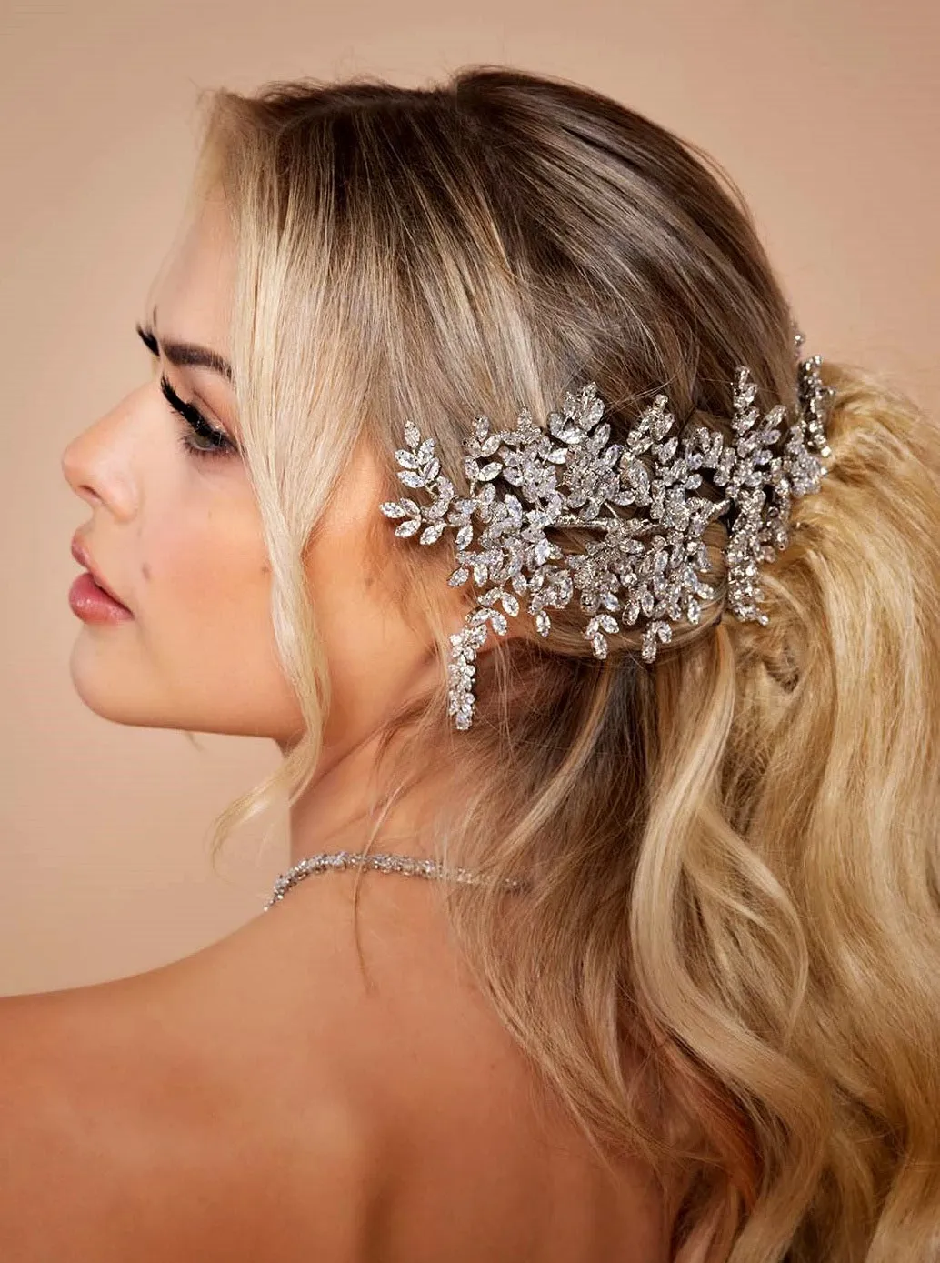 NIKITA Glamorous Swarovski Bridal Headband