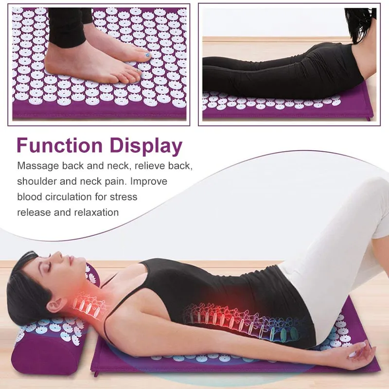 Non-Slip Acupressure Cushion Massage Mat