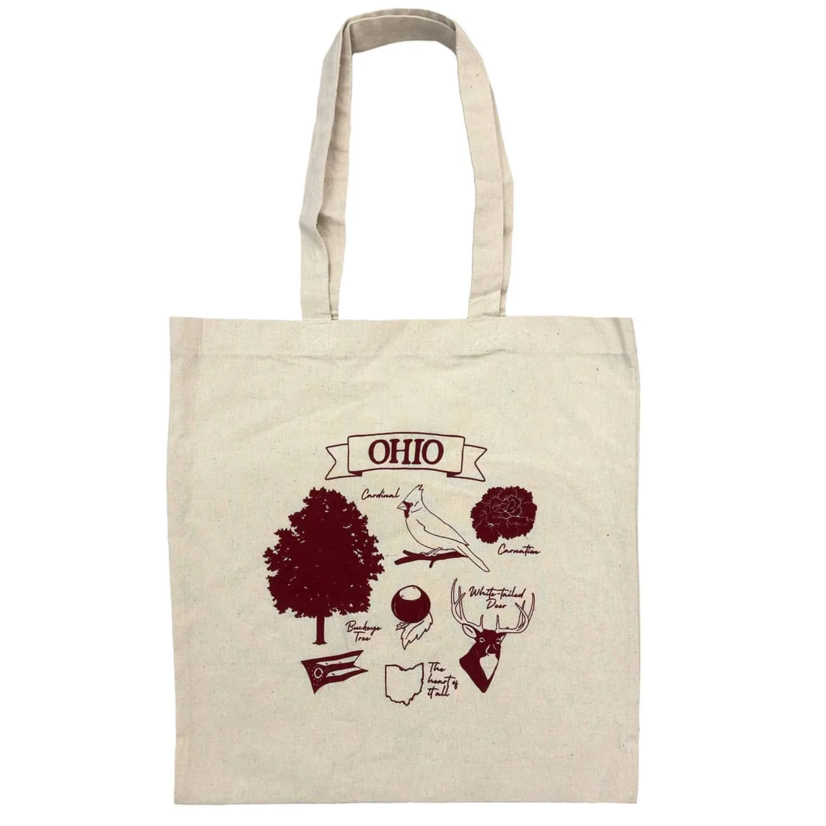 Ohio Symbols Tote Bag