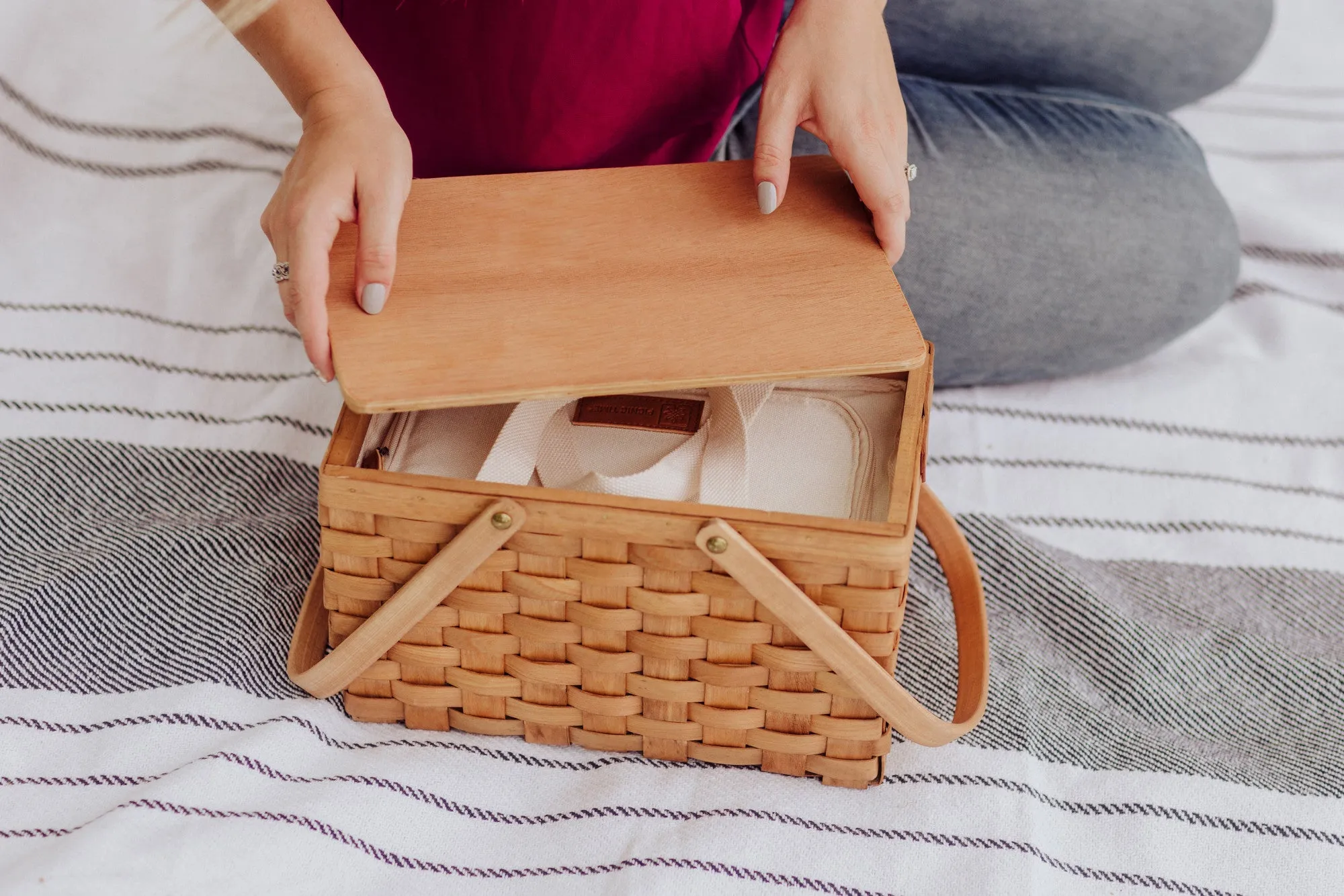 Oklahoma Sooners - Poppy Personal Picnic Basket