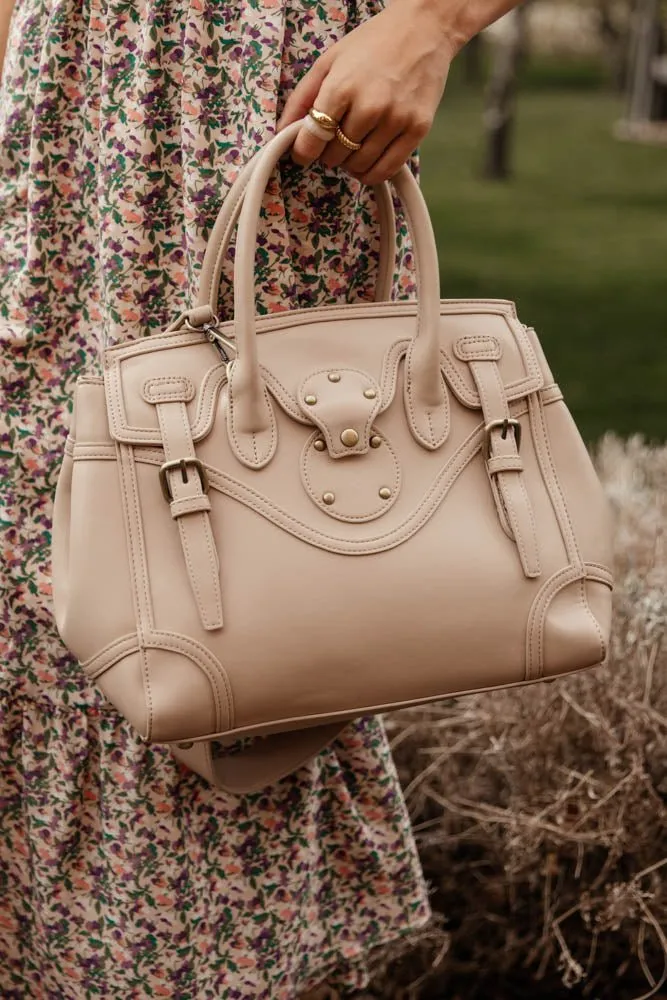 Olympia Handbag in Cream - FINAL SALE