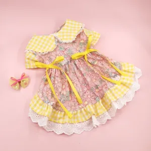 Ozzie - Pink Floral Pattern Pet Dress