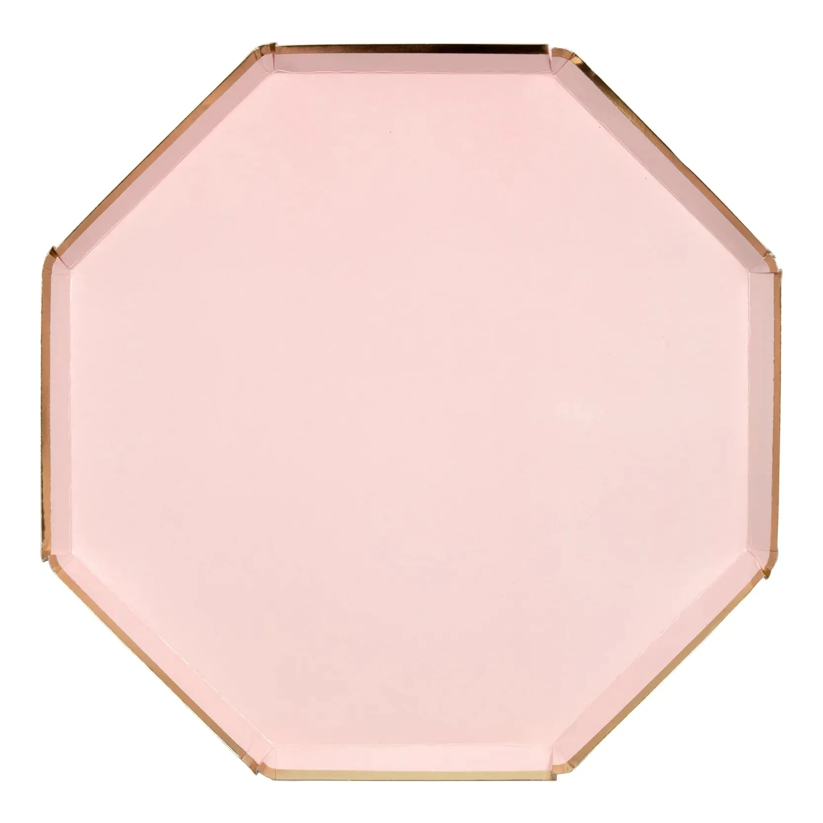 Pale Pink Dinner Plates, Set of 8 Meri Meri Beautiful Basics Dusty Pink Large Paper Plates (10.5" x 10.5") - Great for a party or shower!