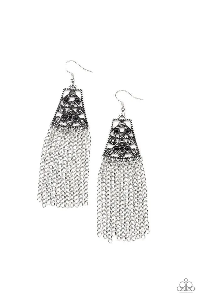 Paparazzi Earring ~ Cleopatras Allure - Black