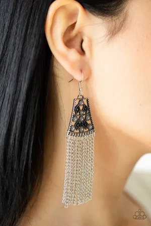 Paparazzi Earring ~ Cleopatras Allure - Black