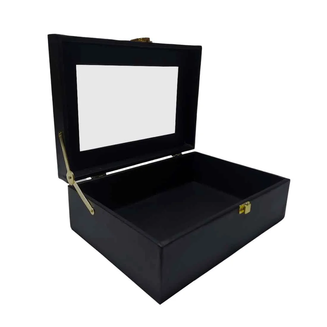 Personalised Gift Boxes Vegan Leather for Men Box - Black Marble