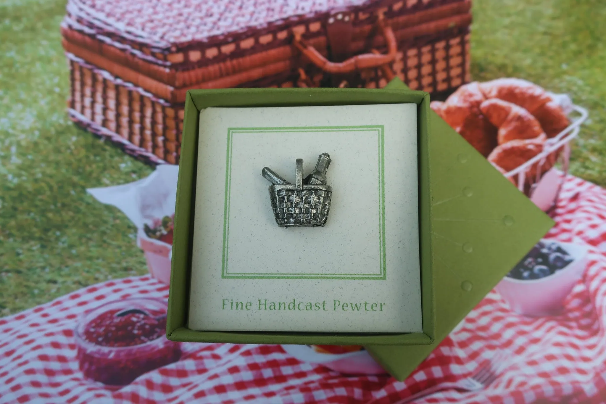 Picnic Basket Lapel Pin