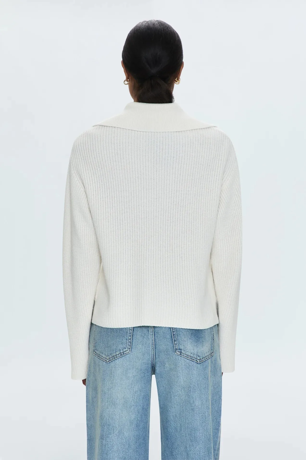 PISTOLA - DARCY BIG COLLAR SWEATER SHELL