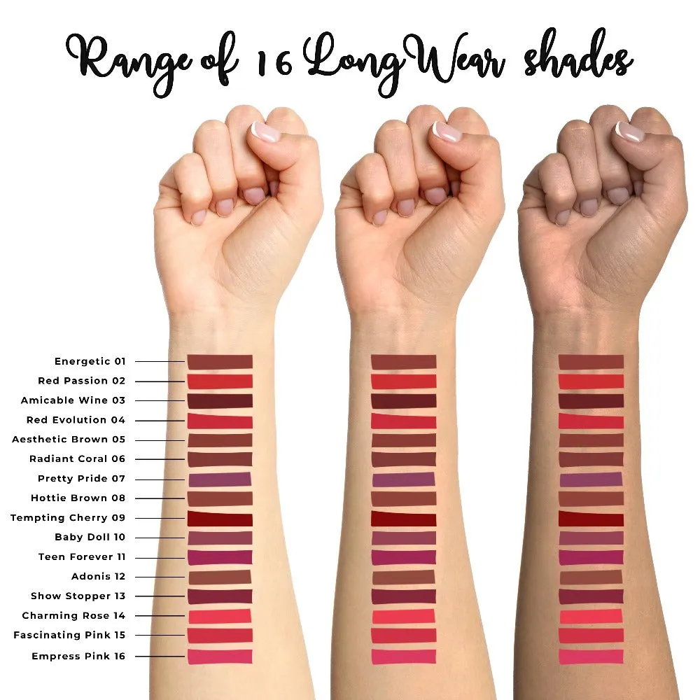 Rebellion Matte Obsession Long Wear Bullet Lipstick - Buy 1 Get 1 Combo