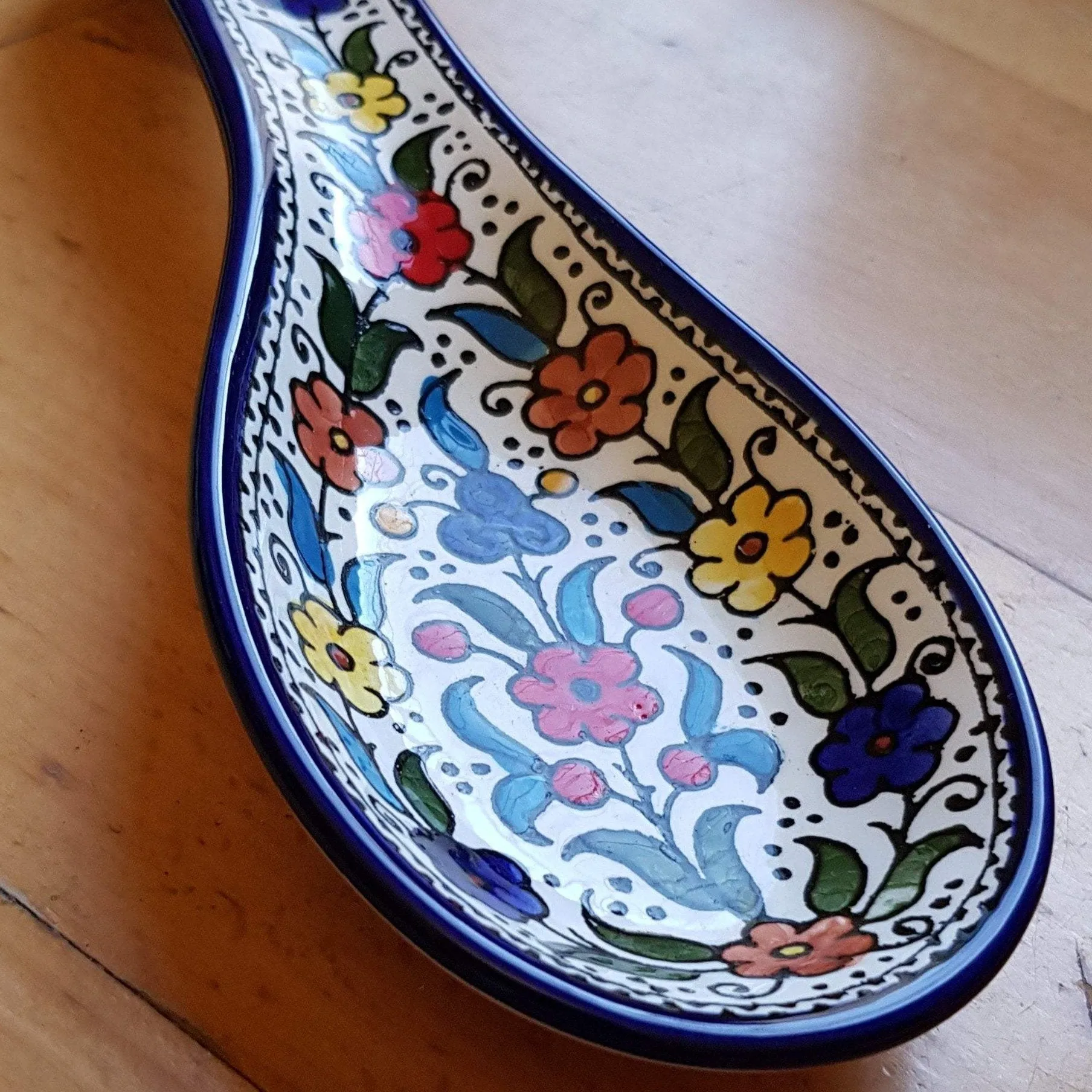 Rest Spoon for serving or decoration. Armenian Ceramic. Gift for Home.