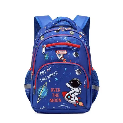 Rockets Over the Moon Kids School Bag Backpack