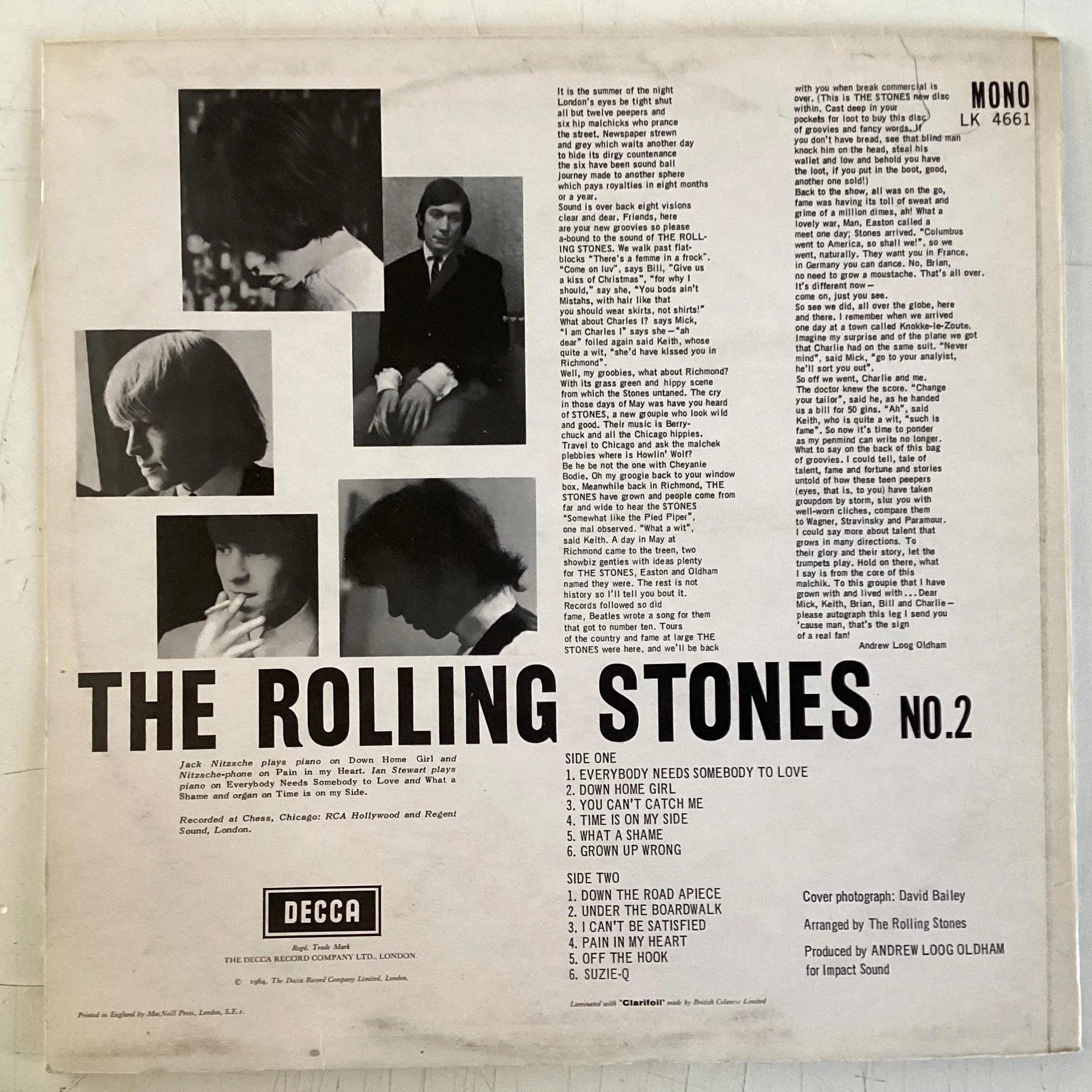 ROLLING STONES = No. 2 (UK 1970 REISSUE) (USED)