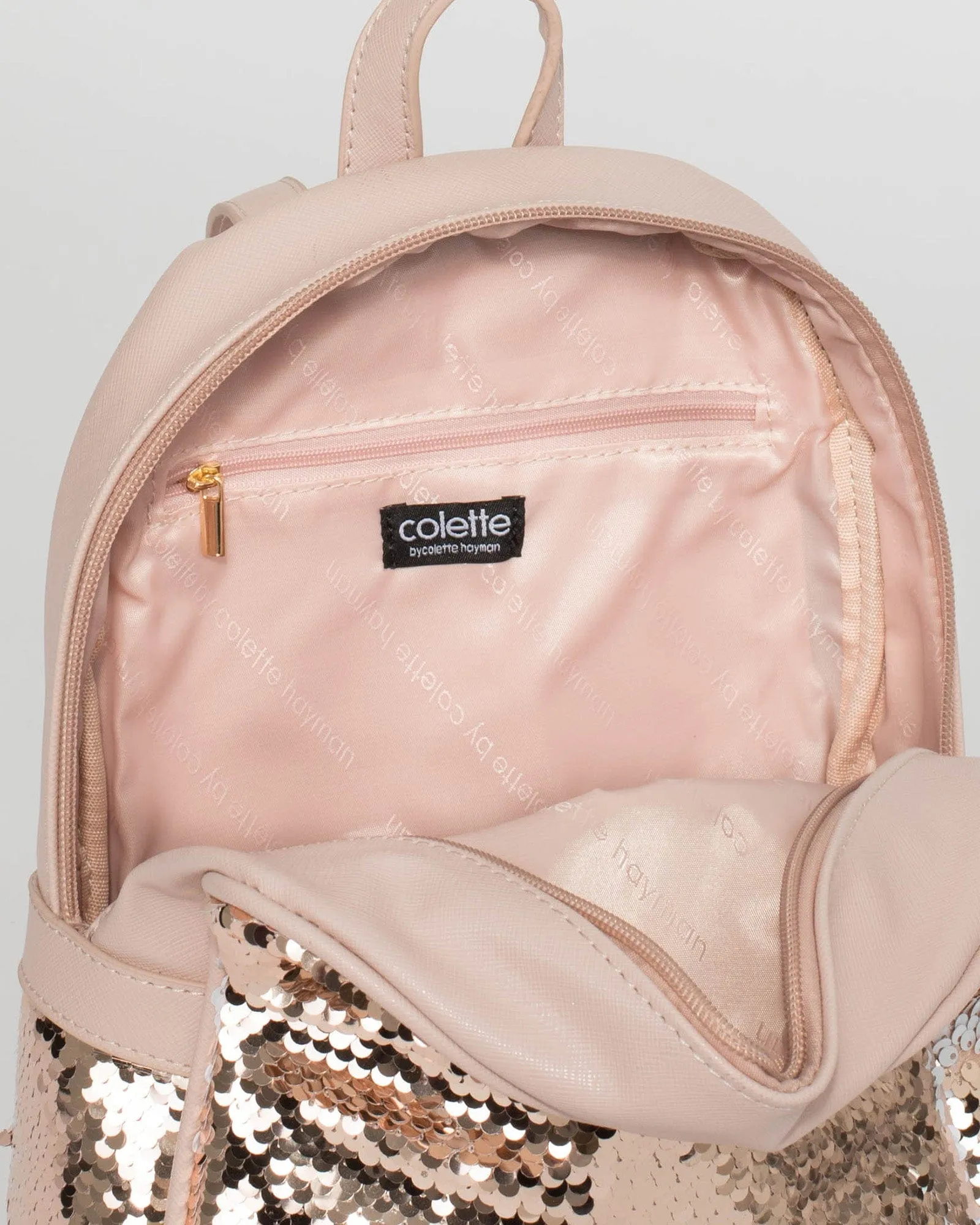 Rose Gold Sequin Kids Backpack