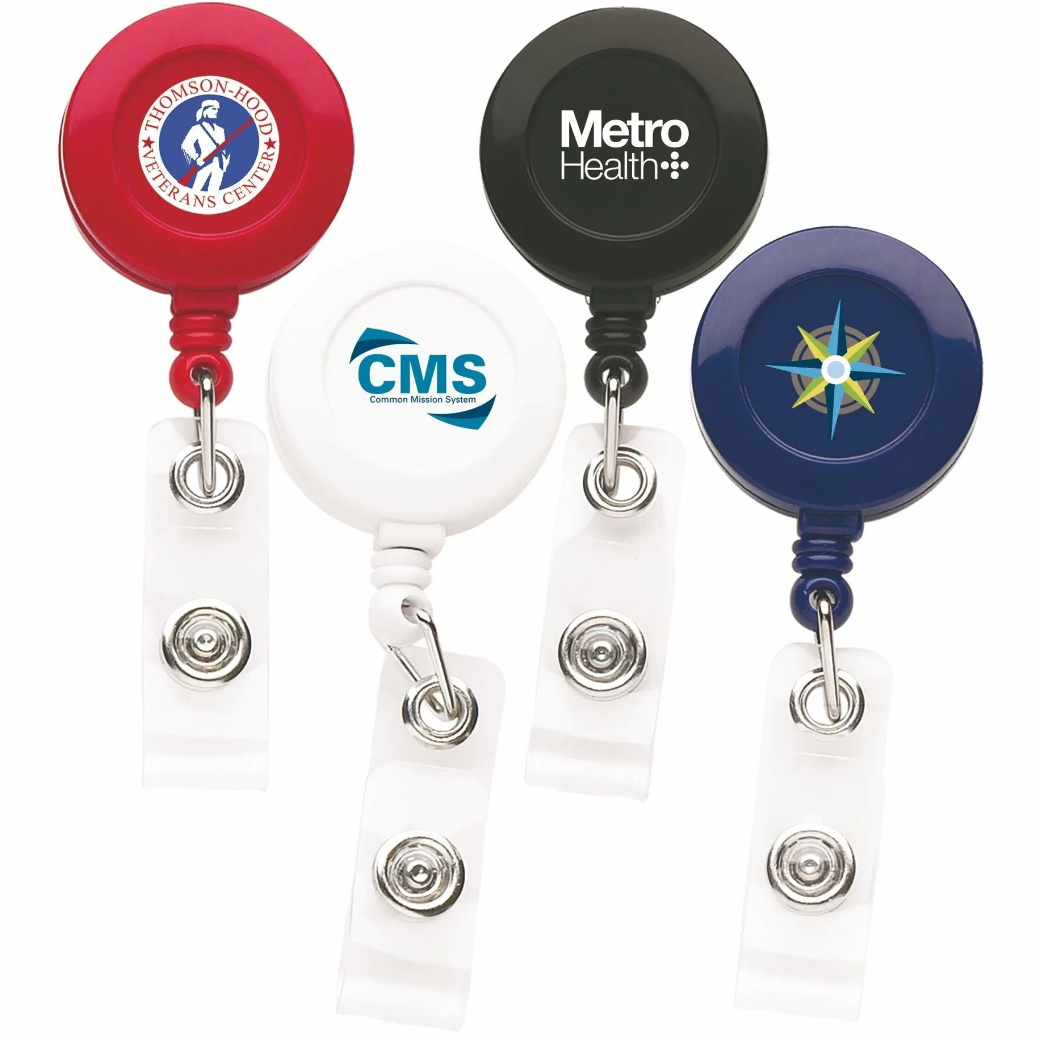 Round Retractable Badge Reel  Chroma - #403019