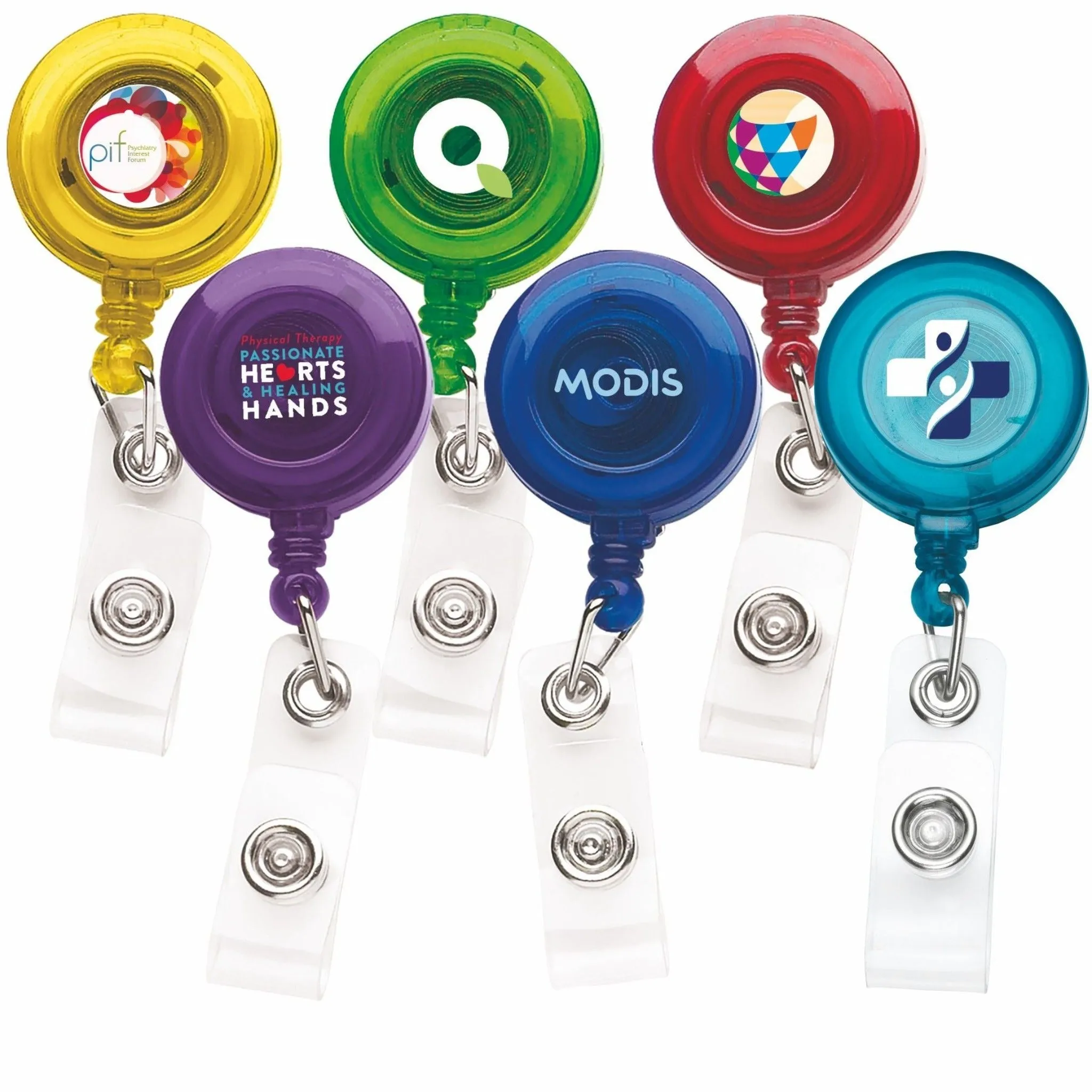 Round Retractable Badge Reel  Chroma - #403019