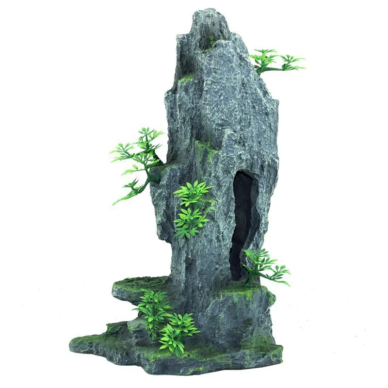 RS19001 Mountain Aquarium Decoration 21x12.5x34cm