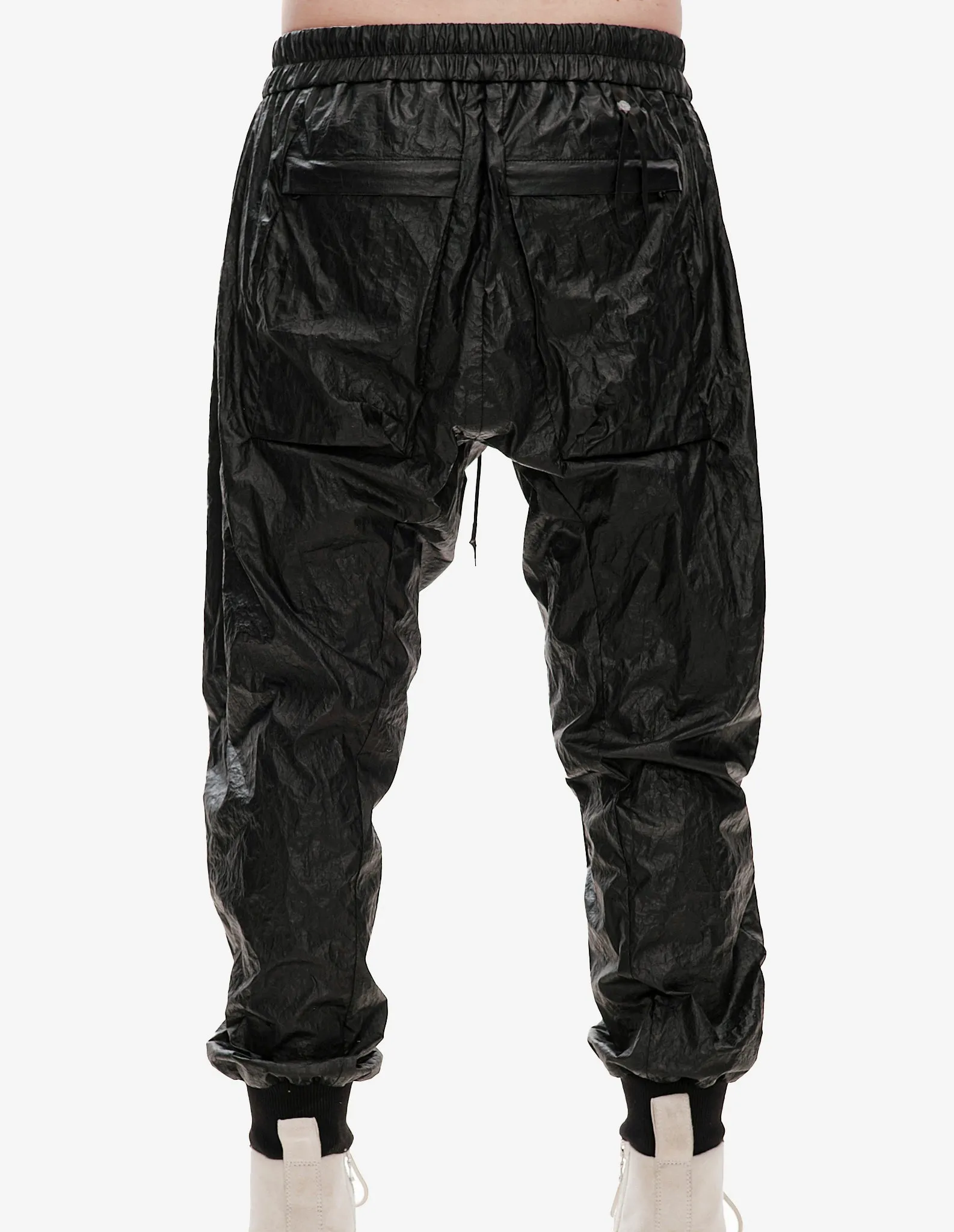 Rubber-Coated Nylon Joggers