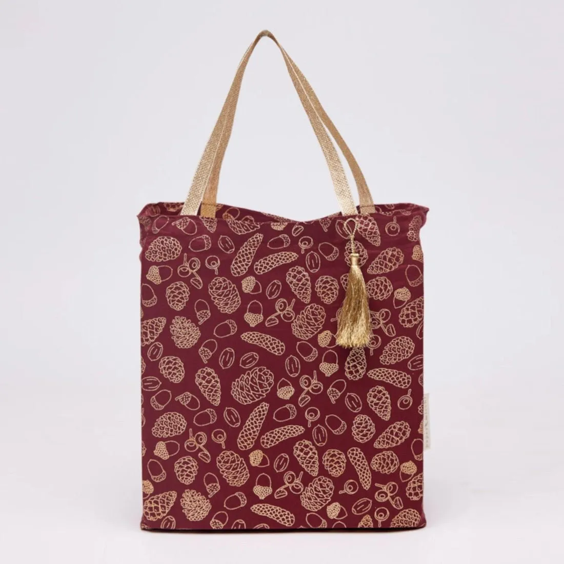 Scarlet Woodland Reusable Gift Tote Bags by Paper Mirchi