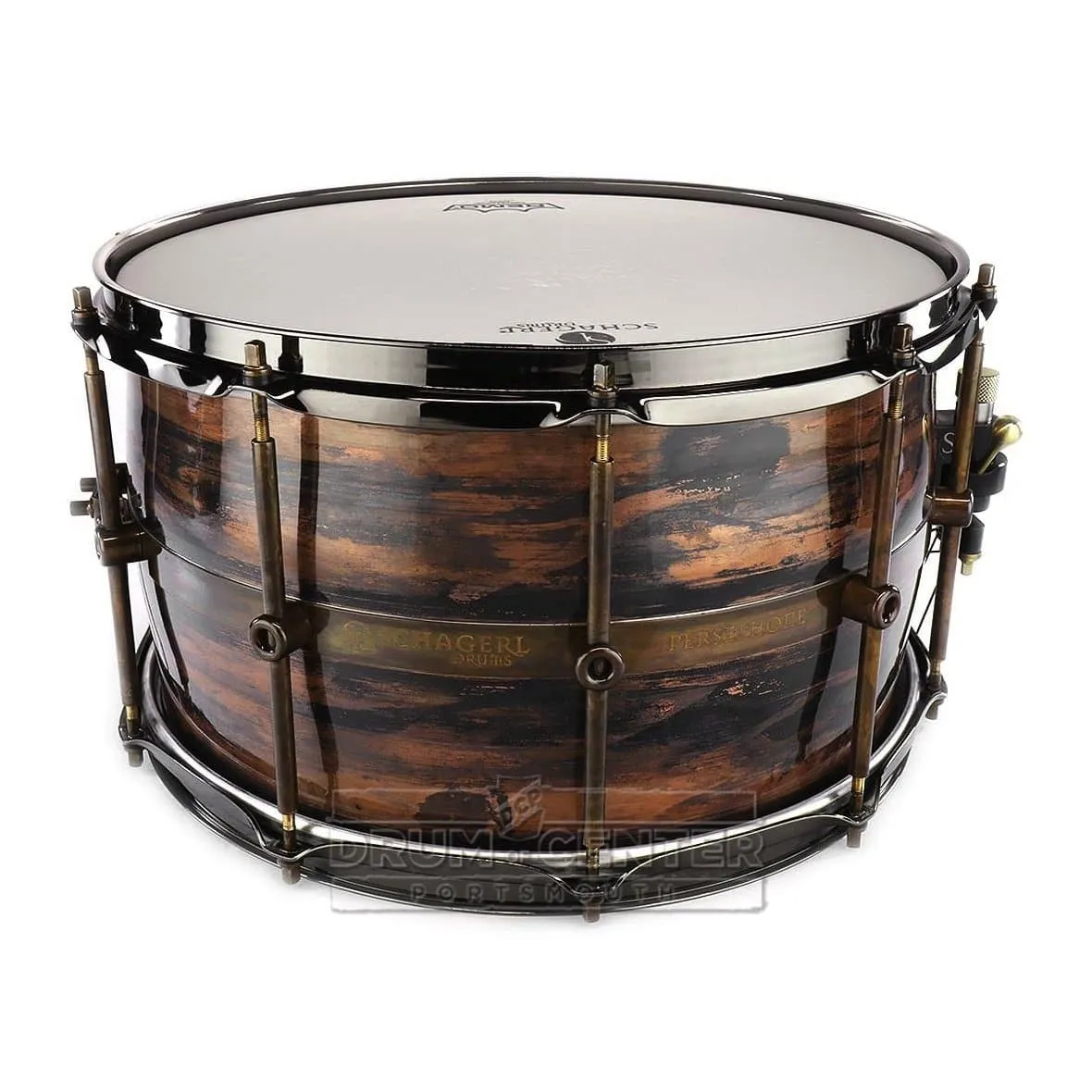 Schagerl Persephone Snare Drum 14x8 Copper Dark Vintage